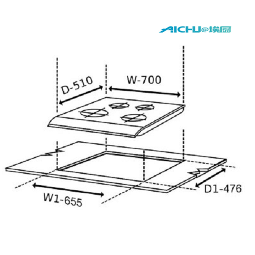 Glen 4 fuochi in vetroceramica