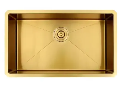 Golden stainless steel sink