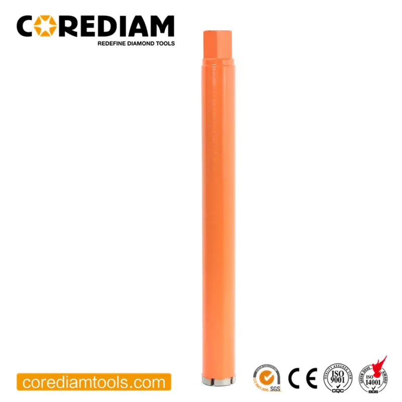 Diamond Wet Core Drill Bits with Mesh Roof Segment for Concrete Drilling