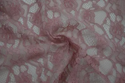 100% Polyester Velvet Cord Lace Fabric