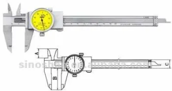 (180-212S)0-150mm x 0.02mm Internal Outside Dial Vernier Caliper