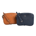 Minimalist Navy Blue Leather Handbag Satche Mum's Bag