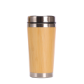 450ml Bambus-Kaffeetasse mit Stahldeckel