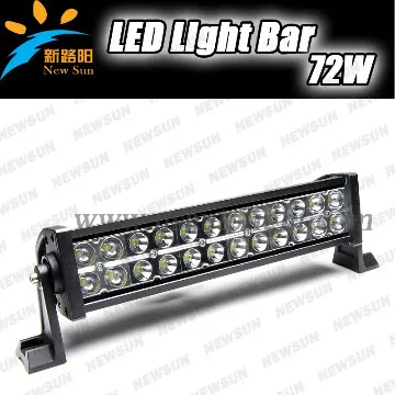 72W LED Light Bar Cree led Work Light Off Road ATV Tractor Truck SUV