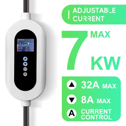 Portable electric car charging station EU standard 7kW type 2 EV portable chargers and charging stations