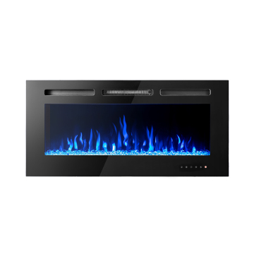 6 Color Flame Electric Fireplace Heater: Wall-Mounted with Remote Control - Indoor Use Optional