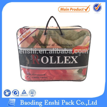 plastic pipping bag for bedding with handle