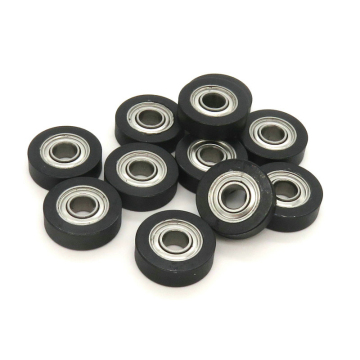 PU Guide Pulley Flat Pulley Wheel PU68413-4 4x13x4 mm for 3mm Shaft and 13mm Diameter