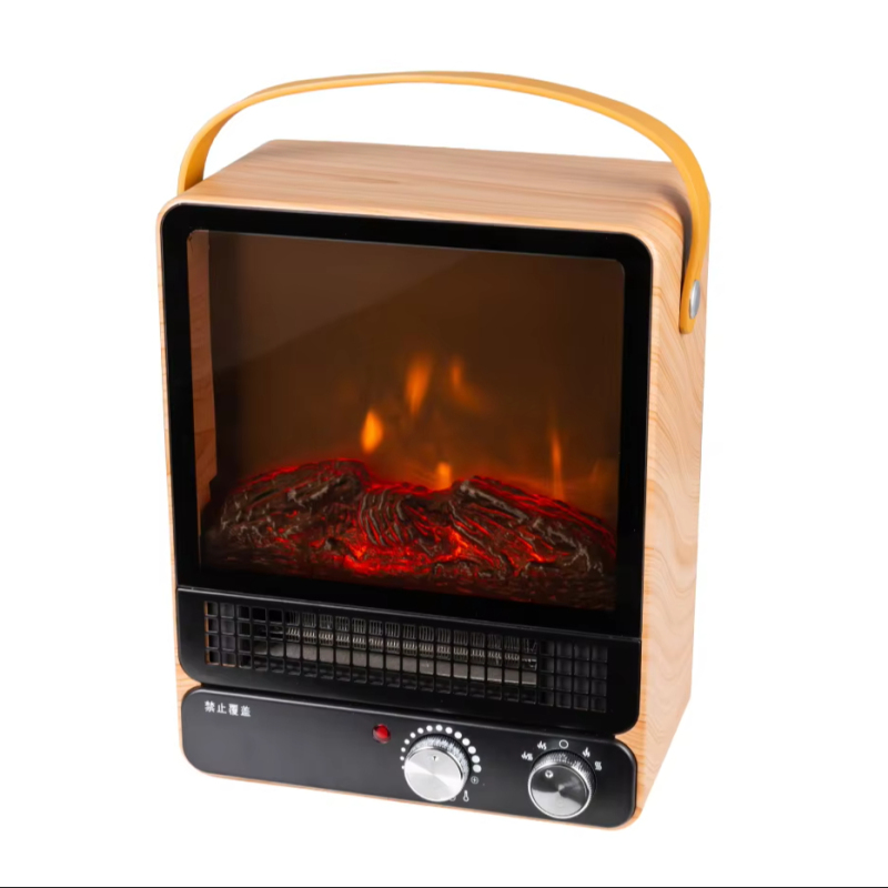 2024 New Design Fast Heating Home Decoration Small Indoor Portable Mini Space Heater Electric Stove Fire Place Fireplace