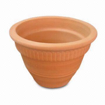 Ceramic Flower Pot, Customized Sizes and Designs Welcomed, Sized 17.5 x 21.5cm