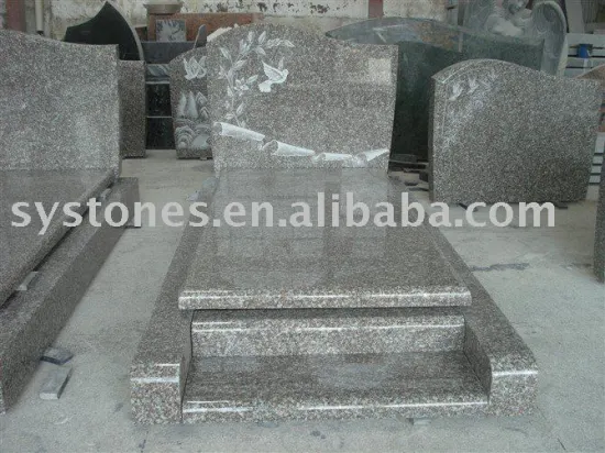 granite sandblasting custom bench tombstone