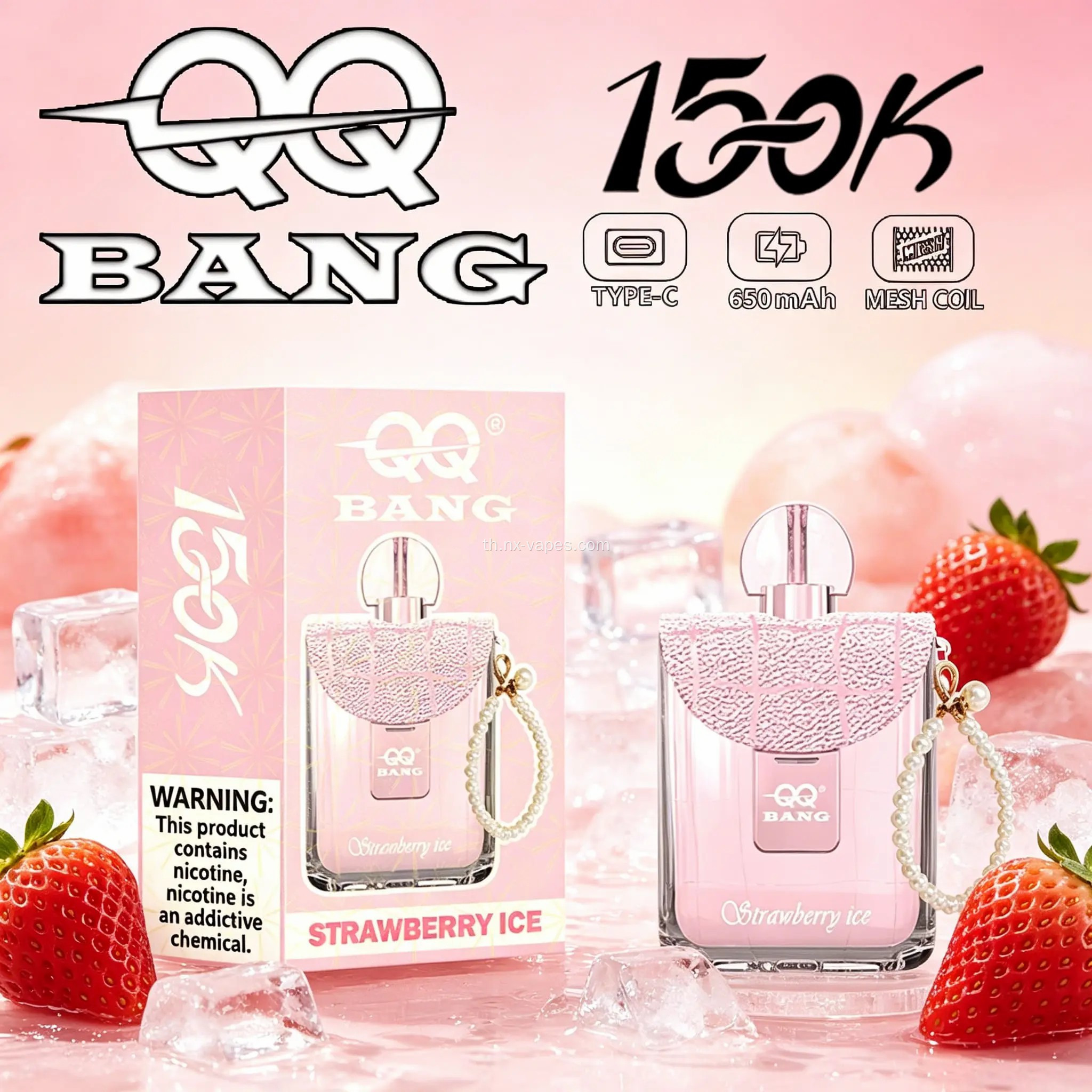 QQ Bang 150k พัฟ vape ดั้งเดิม
