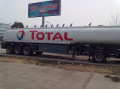 Projeto do semi-reboque do tanque de combustível de 3 eixos ADR para o grupo TOTAL