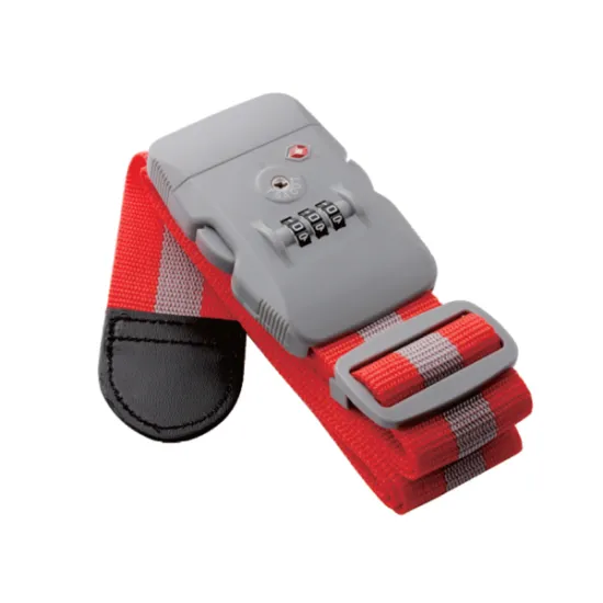 2015 3-dial tsa luggage strap lock with top quality