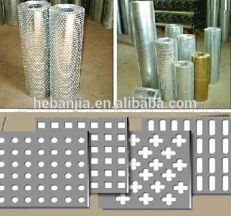 hot dipped galvanized round hole perforated stainless steel metal sheet wire mesh