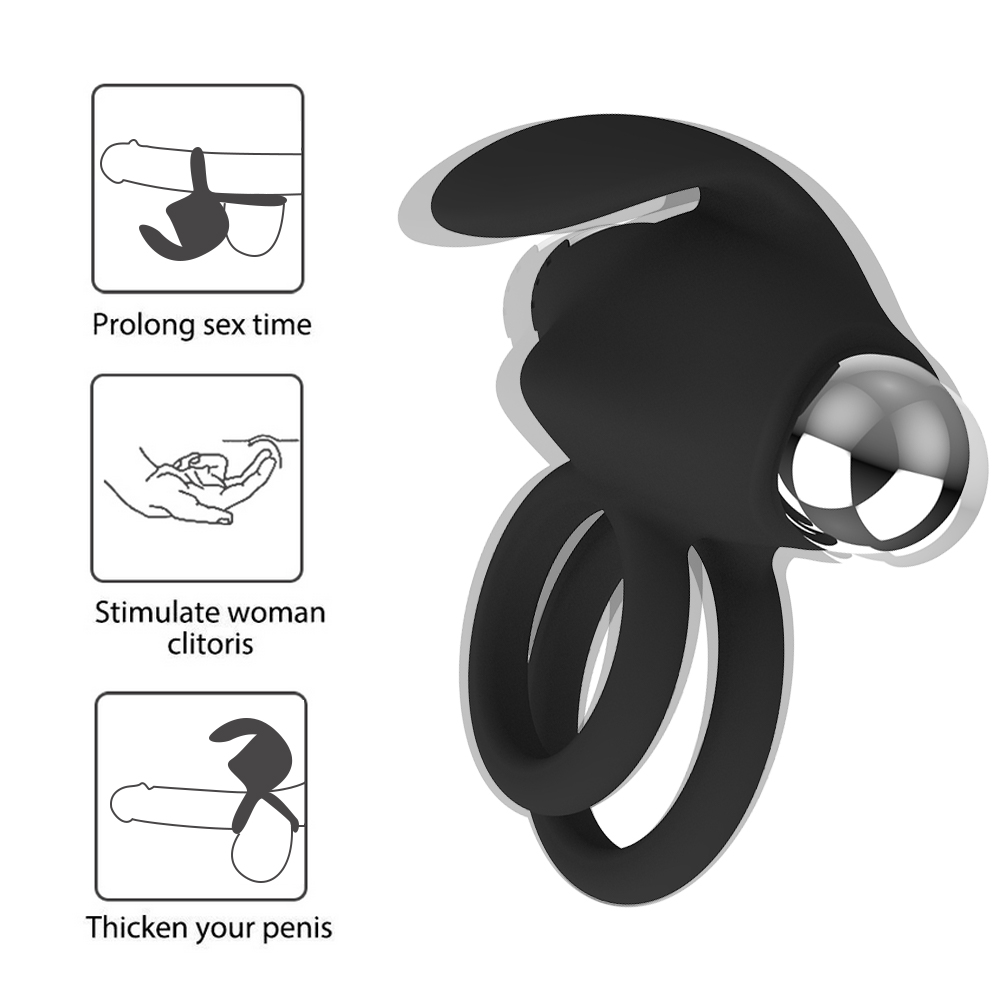 Clitoral Flicking Vibrating Penis Ring For Couples
