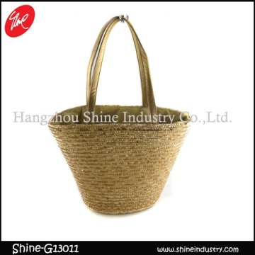 2015 high quality fashion beach straw bag