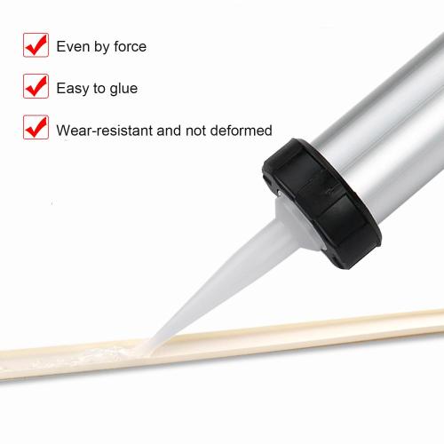 Factory manual sealant cartridge caulking gun with nozzle