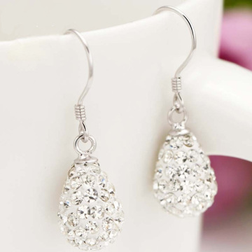 Drop Shamballa Bead Ladies Earrings Crystal Jewelry Earrings