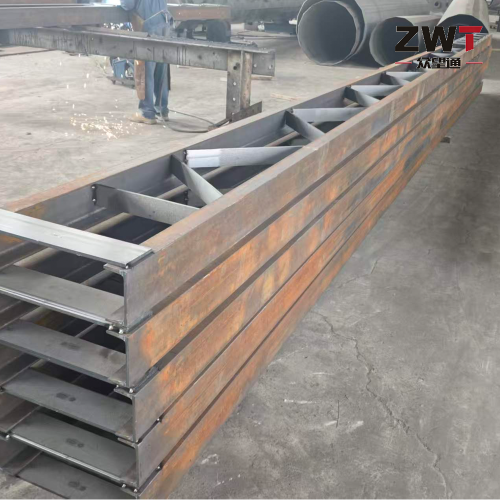 Suporte de aço para canal industrial de 9 metros