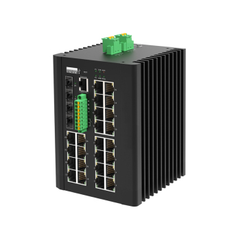 24 Port 10/100/1000Base-T & 4 Port 10GBase-X SFP+ Managed Industrial Ethernet Switch