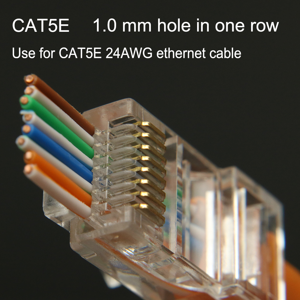 xintylink 50U EZ rj45 connector cat6 rg rj 45 ethernet cable plug cat5e utp 8P8C cat 6 network unshielded modular cat5 keystone