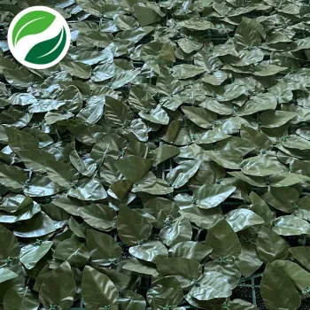 Simulated sewn net peach leaves