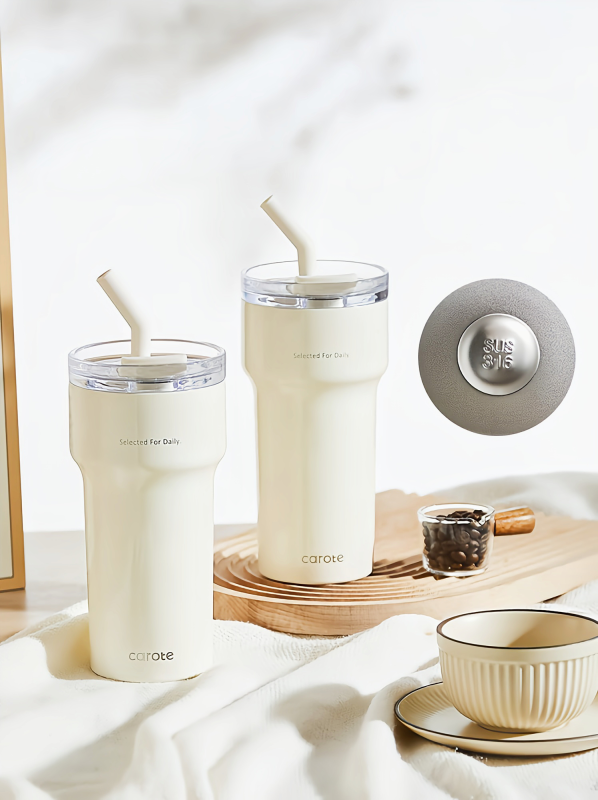 Carote Daily - Use Stainless Steel Tumbler with Straw