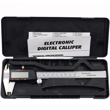 Kaliper Vernier Steel Kepala Plastik dengan Kisaran 0-150mm dan Tampilan Digital Elektronik untuk Pengukuran Diameter Dalam dan Luar