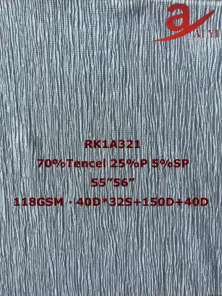 Tencel polyester spendex wrinkle fabric