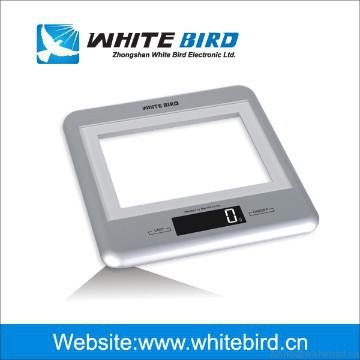 glass kichen food scale with optional color