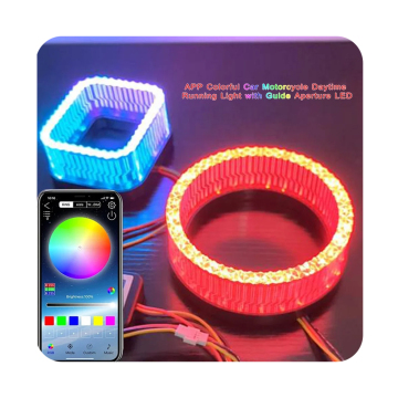Kleurrijk auto motorfiets overdag hardlooplicht met geleidementuur LED Automobile Light