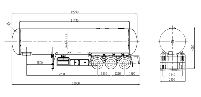 LPG tank trailer