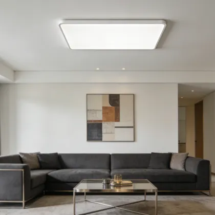 Indoor ceiling lighting with warm feel