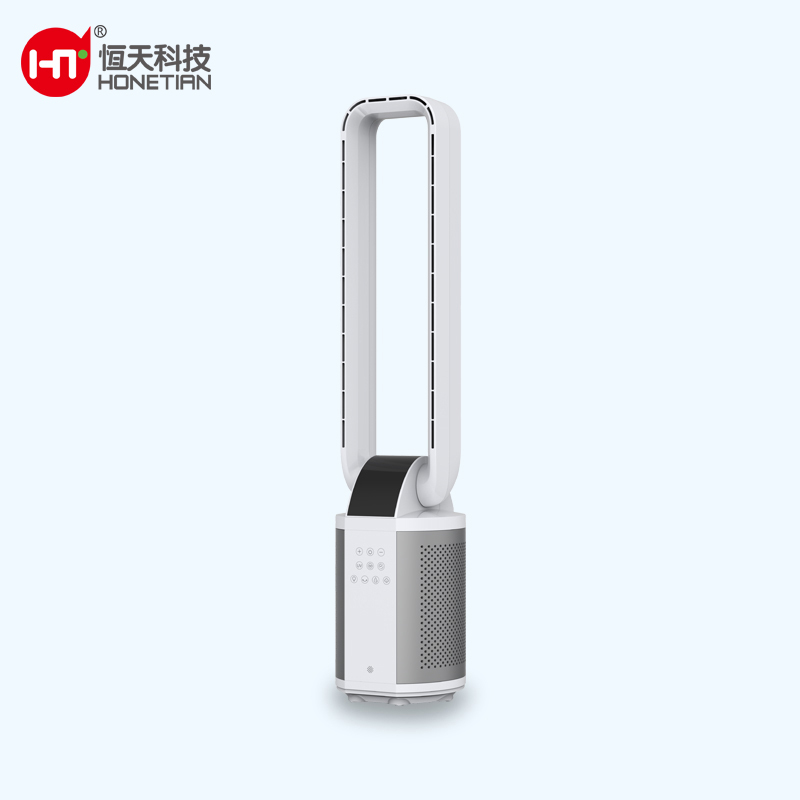 HONETIAN 8 gears wind speed 4 modes optional 12 timed large size smart hot seller Custom Colors indoor plastics bladeless fan