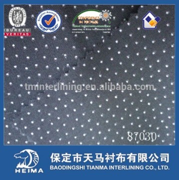 garment fusible interlining fabric for wool coat/fleece