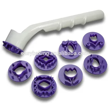 8 Interchangeable Patterns Fondant Cake Decorating Tools