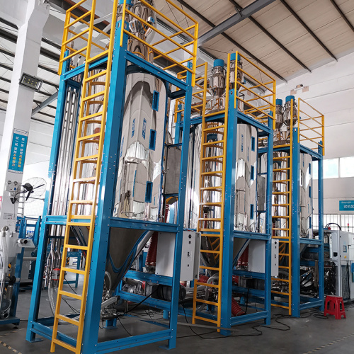 Mesin pengeringan dan dehumidifying plastik