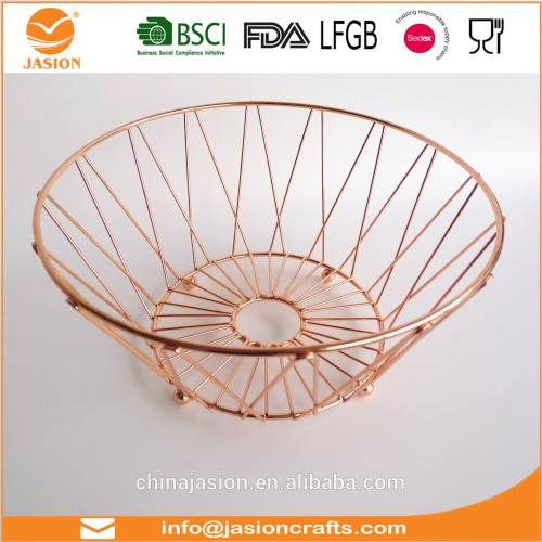 China Factory Fashion Design Storage Metal Wire Fruit Basket hanging wire fruit basket