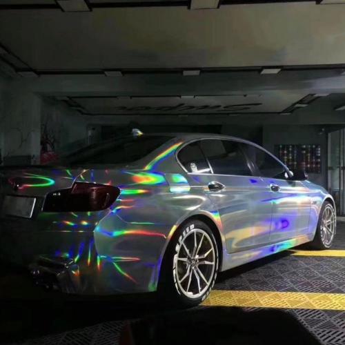 Silver PET Laser Chrome Car Vinyl