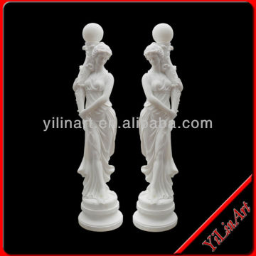 Marble garden lamp statue carving (YL-R576)