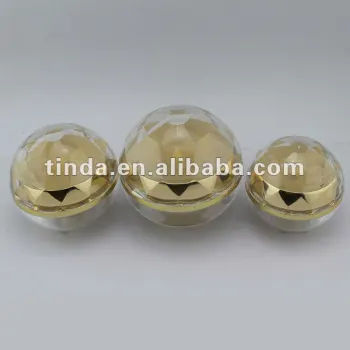 Spherical diamond cover Cosmetic Jar