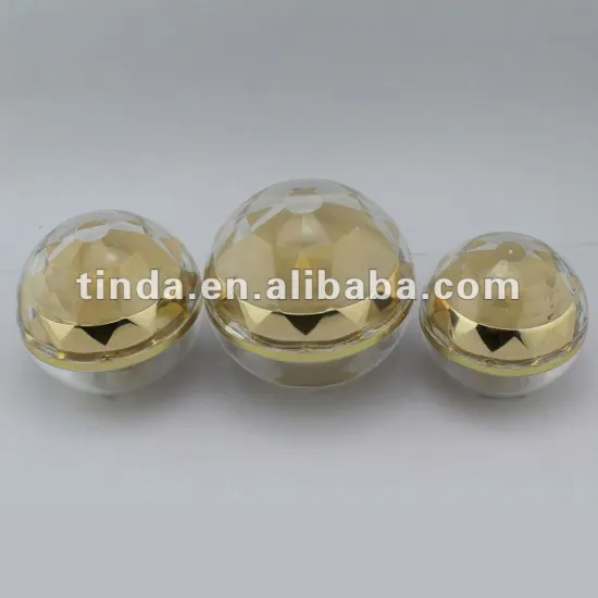 Spherical diamond cover Cosmetic Jar