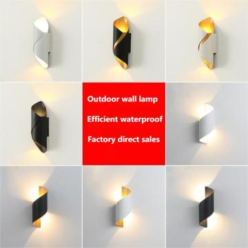 Modern Simple Outdoor LED Waterproof Wall Lamp for Corridors and Rooms