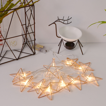 creative personality metal pointed decoration string lights