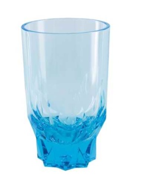 diamond-shaped Transparent Acrylic Tumbler With Attractive Floaters