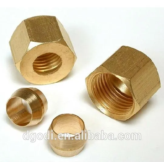 types of brass pipe lock nut maker in dongguan factory