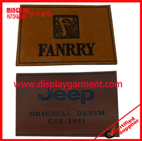 2014 custom leather patches, garment label