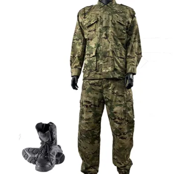KANGO Factory Men's Tactical Desert Boots with Side Zipper for Outdoor Hiking