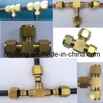 Brass Od Tee Connector for Fog Misting Systems (MST-11)